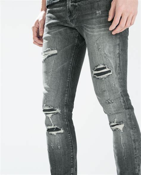 torn skinny jeans|ripped skinny jeans zara.